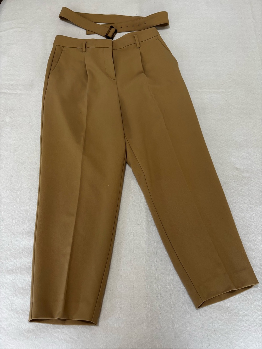 Ann Taylor Women's Dress Pants and Matching Belt in Camel - Picture 2 of 8